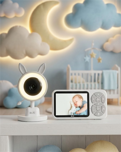 LCD Ekranlı Bebek İzleme Kamerası Ninnili Gece Görüşlü Güvenlik Sistemi