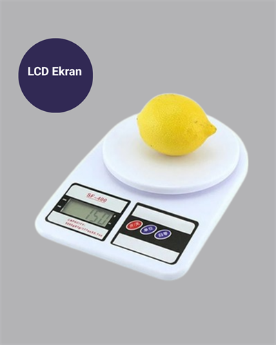 LCD Ekranlı Hassas Dijital Mutfak Terazisi – 5kg Kapasite, 1g Hassasiyet