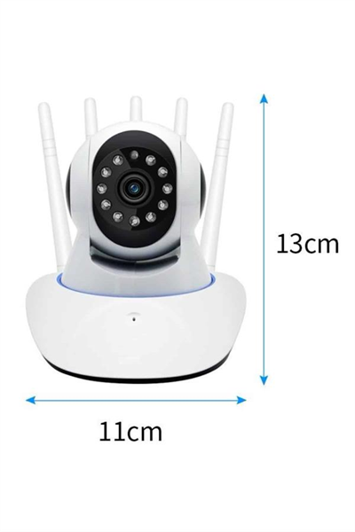 LED Aydınlatmalı 5 Antenli Motorlu 1080P Wifi Kamera Sensörlü
