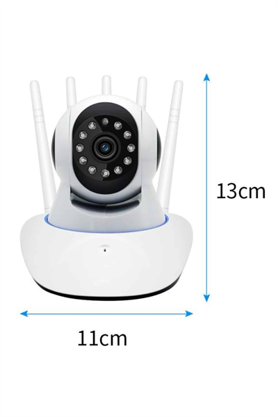 LED Aydınlatmalı 5 Antenli Motorlu 1080P Wifi Kamera Sensörlü