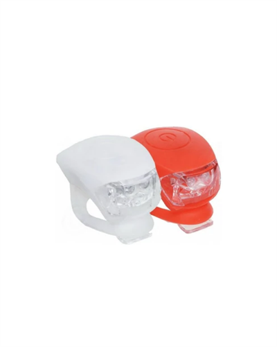 LED Bisiklet Işığı 2li Set Kırmızı Beyaz Çakar Lamba Seti