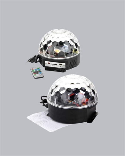 LED Disko Küresi Bluetooth Hoparlörlü Ritimle Senkronize Döner Işıklı