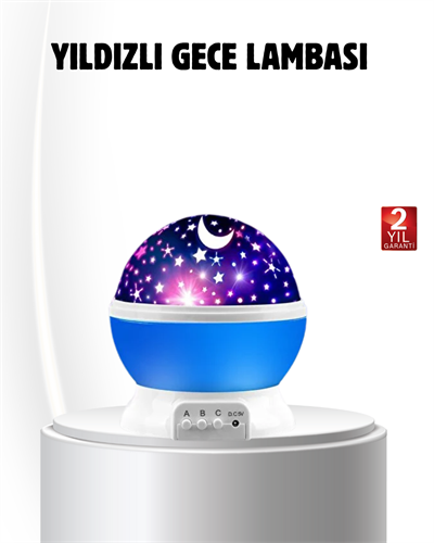 LED Gece Lambası 6 Renk Seçenekli Yumuşak Işıklı Uyku Yardımcı Lamba