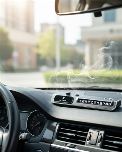 LED Işıklı Araç Ön Cam Telefon Numarası Gösterme Aparatı + 3 Seviyeli Hava Nemlendirici