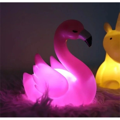LED Işıklı Flamingo Masa Lambası