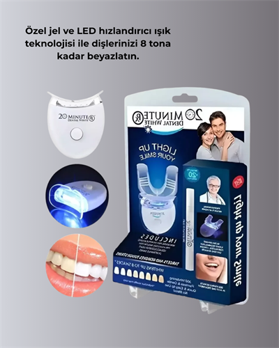 LED Işıklı Profesyonel Diş Beyazlatma Seti