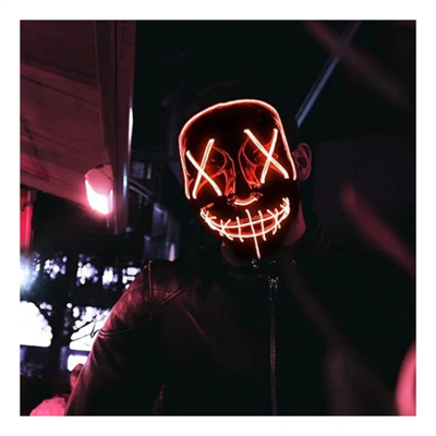 LED Işıklı Turuncu Maske