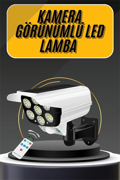LED Lamba-Güneş Paneli Destekli Uzaktan Kumandalı Solar LED Lamba