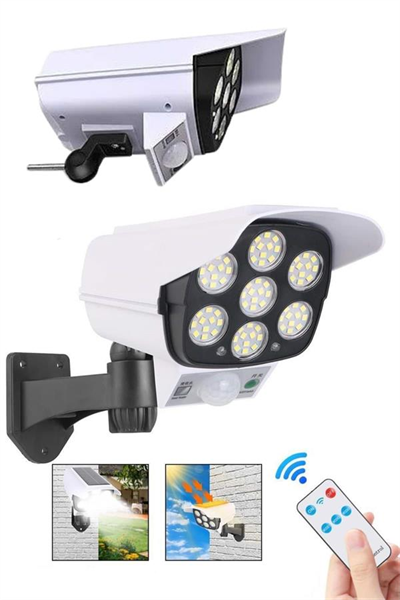 LED Lamba-Güneş Paneli Destekli Uzaktan Kumandalı Solar LED Lamba