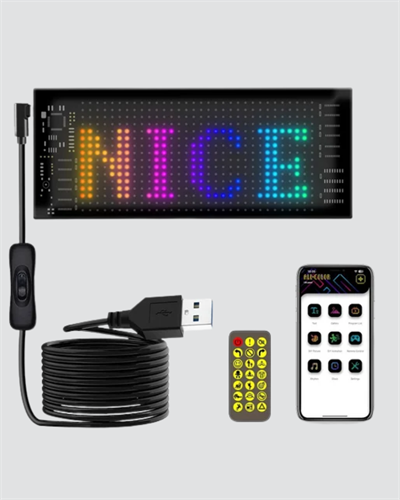 LED Matrix Piksel Panel Işığı – 5V USB, Uygulama Kontrollü