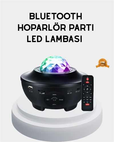 LED Yıldızlı Projektör Galaxy Modlu Renk ve Parlaklık Ayarlı Gece Lambası