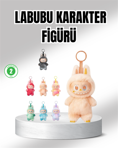 Labubu Peluş Oyuncak – Koleksiyonluk Yumuşak Dekoratif Figür 20 cm