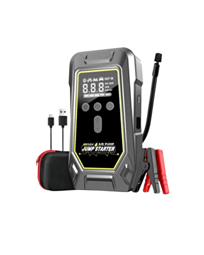 Lastik Şişirme Powerbank Özellikli Taşınabilir Cihaz