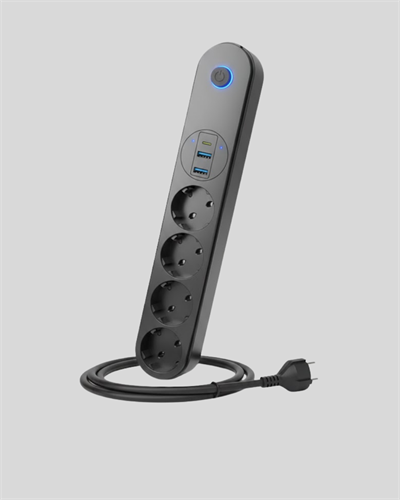 Led Anahtarlı Akım Korumalı Çoklu Priz 4 Priz 3 USB Girişli