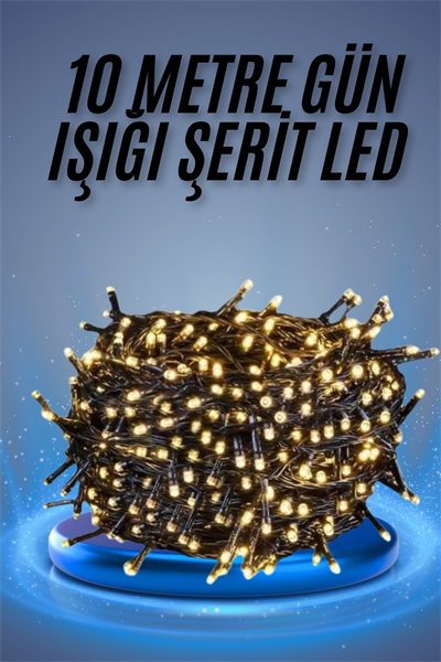 Led Işık Ağaç Süsleme Ampüllü Dekoratif Aydınlatma 10 Metre Gün Işığı