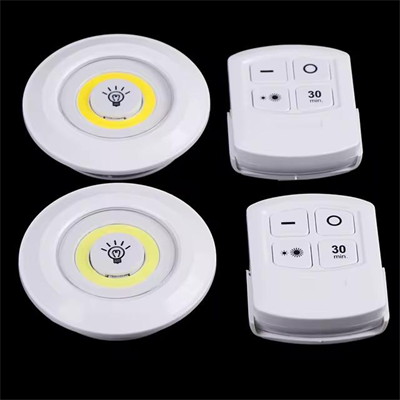 Led Lamba 3lü Uzaktan Kumandalı Yapışkanlı Beyaz Işık