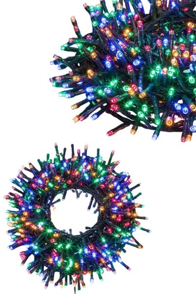 Ledli Fişli Led Dekor Lambası 5M RGB Yılbaşı Ağacı Işığı