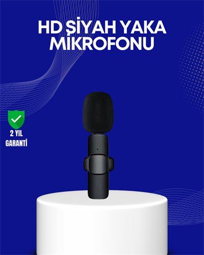 Lightning Girişli 2’li Kablosuz Yaka Mikrofonu Çift Kişilik Kayıt