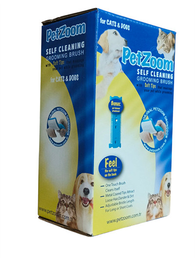 Lüks Basmalı Kedi Köpek Tarağı – Tüy Toplama ve Temizleme, Ergonomik, Kolay Kullanım