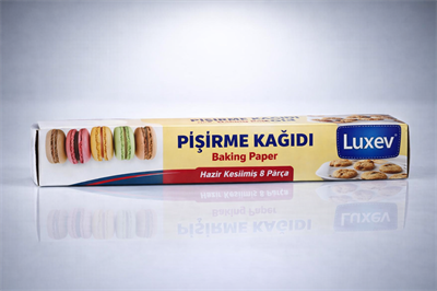 Luxev Pişirme Kağıdı Hazır Kesilmiş 8 Parça Yağlı Kağıt Fırın Kağıdı Baking Paper