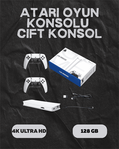 M15 Retro Konsol – 20.000 Oyunlu, Çift Gamepadli, 4K HDMI