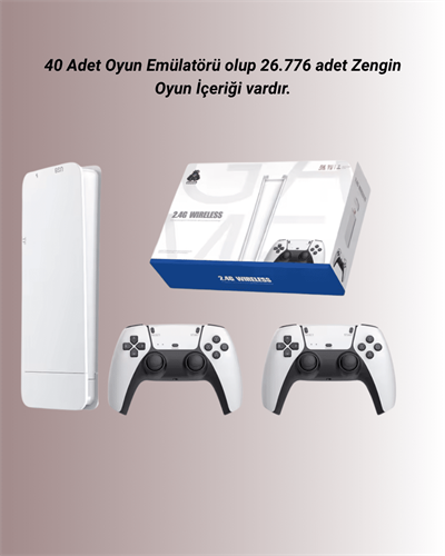 M15 Retro Konsol – 20.000 Oyunlu, Çift Gamepadli, 4K HDMI