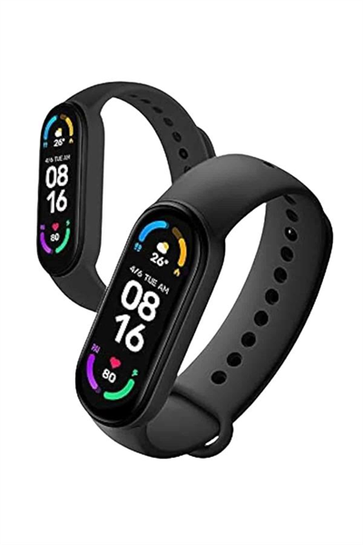 M6 Akıllı Bileklik Siyah Adımsayar Spor Takibi Android ve İOS Uyumlu