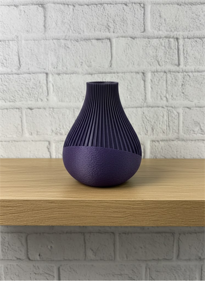 MOR VAZO ÇİZGİLİ