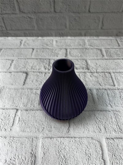 MOR VAZO ÇİZGİLİ