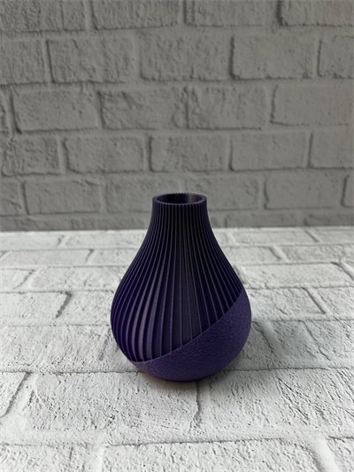 MOR VAZO ÇİZGİLİ