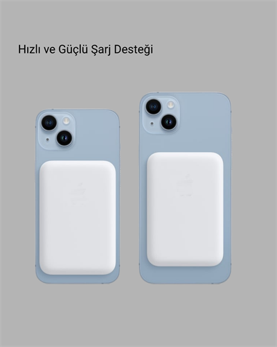 MagSafe 15W Kablosuz Hızlı Şarj, Lightning Girişli Taşınabilir Batarya