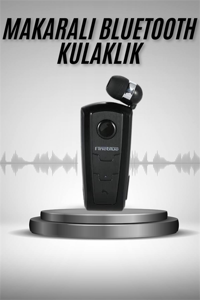 Makaralı Bluetooth Kulakiçi Yaka Kulaklığı Kablosuz Kulaklık