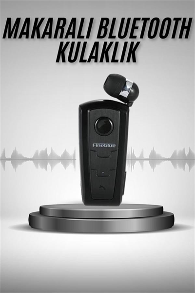 Makaralı Bluetooth Kulakiçi Yaka Kulaklığı Kablosuz Kulaklık