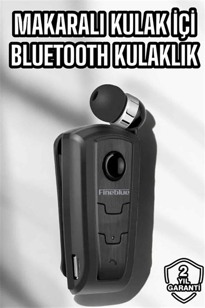 Makaralı Bluetooth Kulaklık Kulak İçi Android iOS Uyumlu Titreşimli