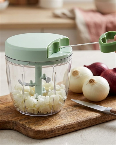 Manuel İpli Sebze Doğrayıcı Çok Bıçaklı Pratik Mutfak Blenderı