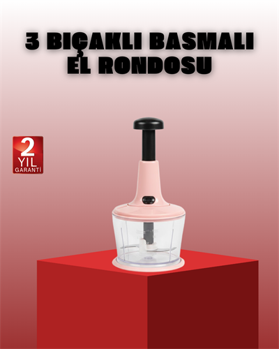 Manuel Sebze Rondosu Pratik Bas Kes Doğrayıcı