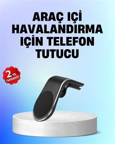 Manyetik Araç Telefon Tutucu – 360° Döner Kalorifer Petekli
