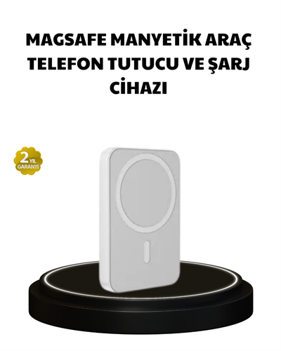 Manyetik Kablosuz Powerbank – iPhone 12/13/14/15 Uyumlu, Hızlı Şarjlı, Ultra Hafif
