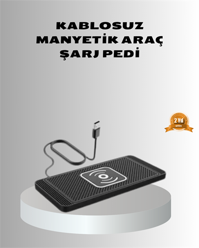 Manyetik Şarj Pedi 7.5W 10W 15W Hızlı Şarj Kaymaz Tabanlı