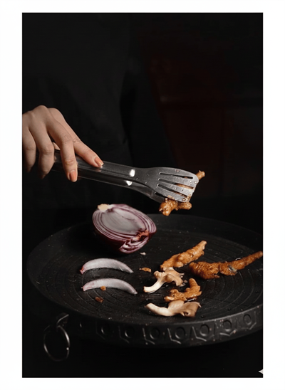 Maşa Paslanmaz Barbekü Maşası - 25 Cm Mutfak Ekmek Maşası