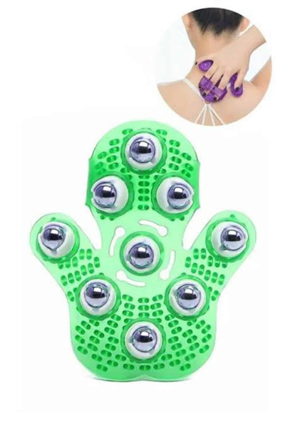 Masaj Aleti El Şeklinde Omuz Bacak Bilyeli Masaj Eldiveni El Şekilli