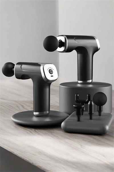 Masaj Tabancası 4 Başlıklı Kas ve Vücut Ağrıları İçin Şarjlı Darbeli