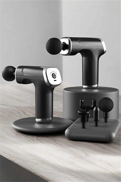 Masaj Tabancası 4 Başlıklı Kas ve Vücut Ağrıları İçin Şarjlı Darbeli