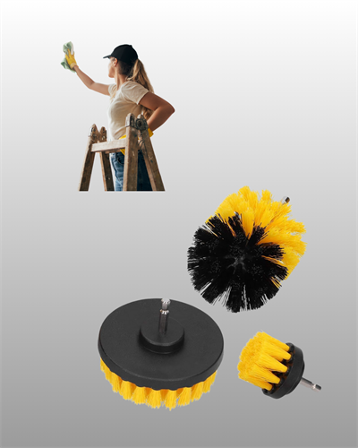 Matkap Ucu Fırça Seti Halı Fayans Zemin Temizliği