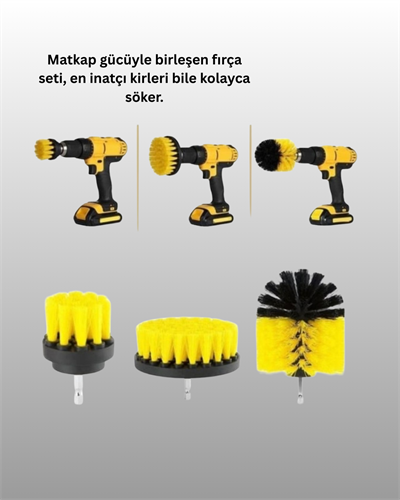 Matkap Ucu Temizlik Fırçası Seti Ev ve Araç İçin