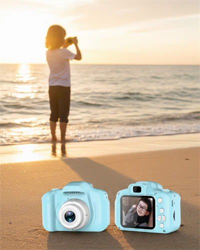 Mavi HD Taşınabilir Mini Dijital Kamera Video ve Fotoğraf Kayıt Özellikli