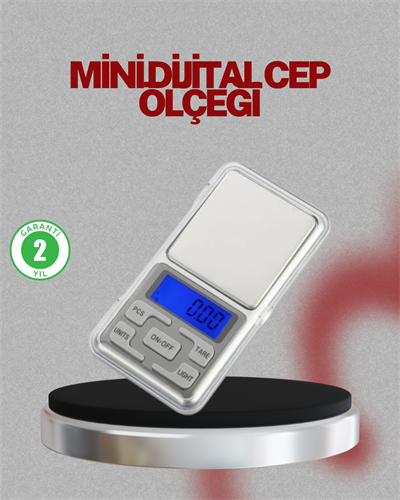Mavi Işıklı LCD Ekranlı Hassas Tartı Terazisi