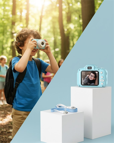 Mavi Mini HD Video Kamera Fotoğraf Çekimli Şarj Edilebilir Bataryalı Dijital Kayıt Cihazı