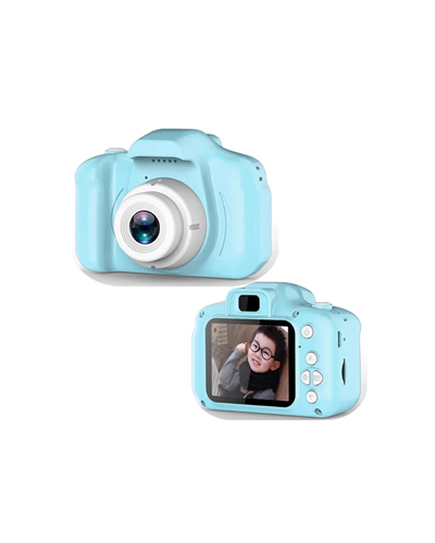 Mavi Şarjlı Mini Kamera HD Video Fotoğraf Çekimli Genişletilebilir Hafızalı