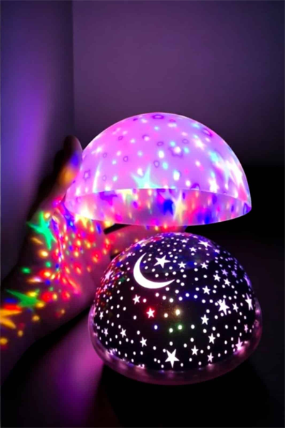 Mavi ve Mor Işıklı Projeksiyon Lambası